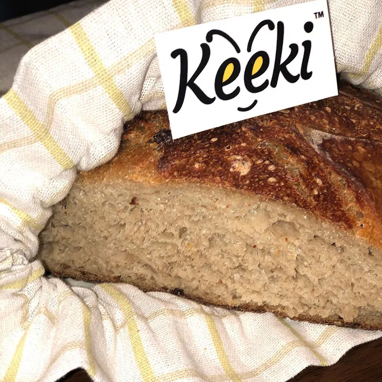 Keeki plastic free bread storage bag