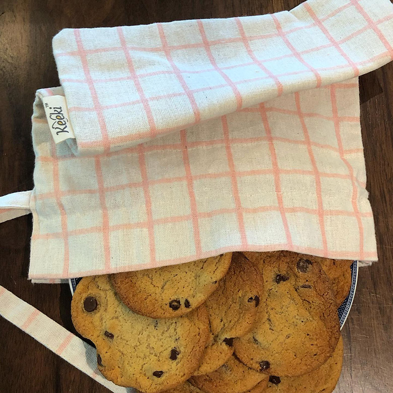 Keeki bag containing cookies