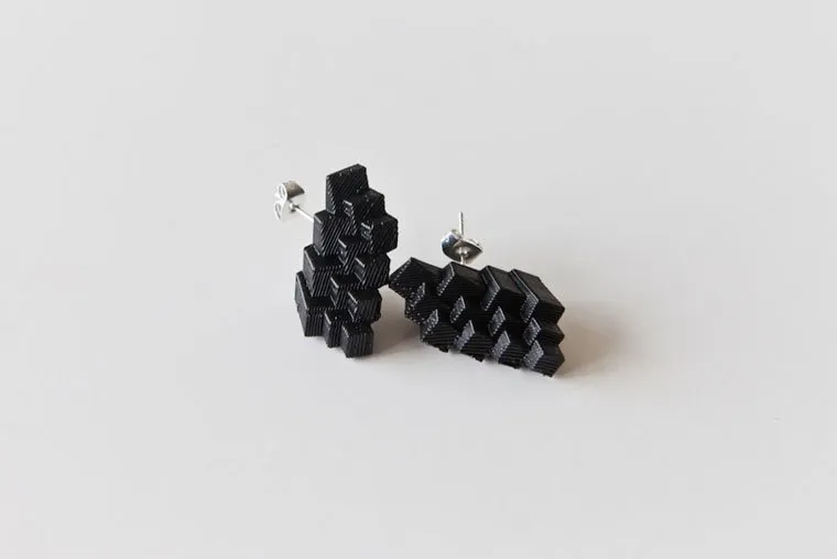 Innovative 3D Printed Jewelry is the New Must-Have Accessory 2 3D printed earrings