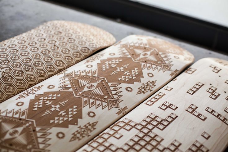 MagneticKitchen Inventive Design Laser Engraved Skate Decks