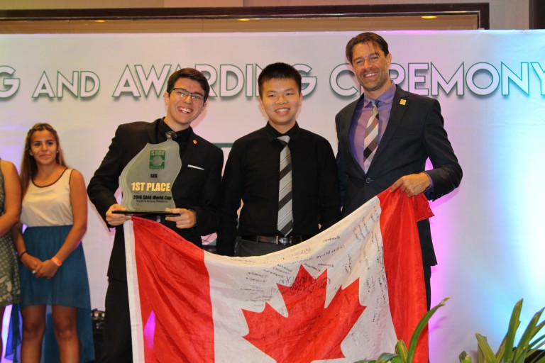 Invention Development Company Shines at 2016 SAGE World Cup