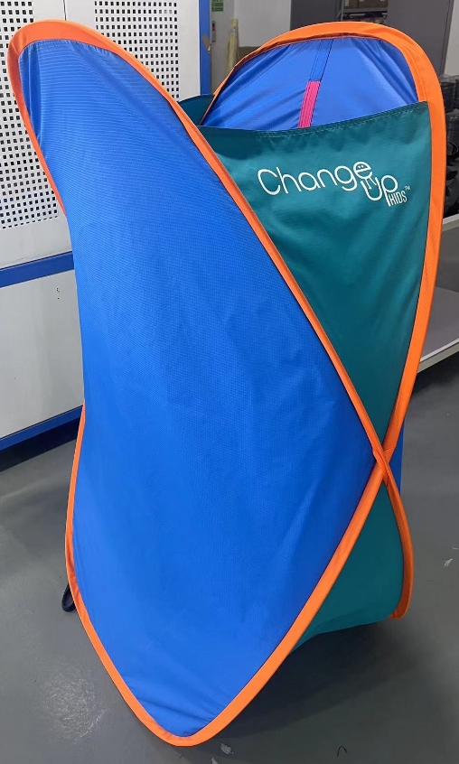 Change Up Kids™ Private, Portable Kids Changing Station Invention 3 Change Up Kids Golden Sample Prototype 1