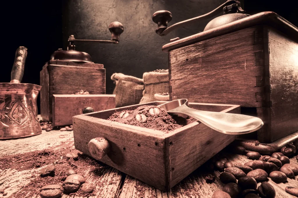 Vintage coffee making